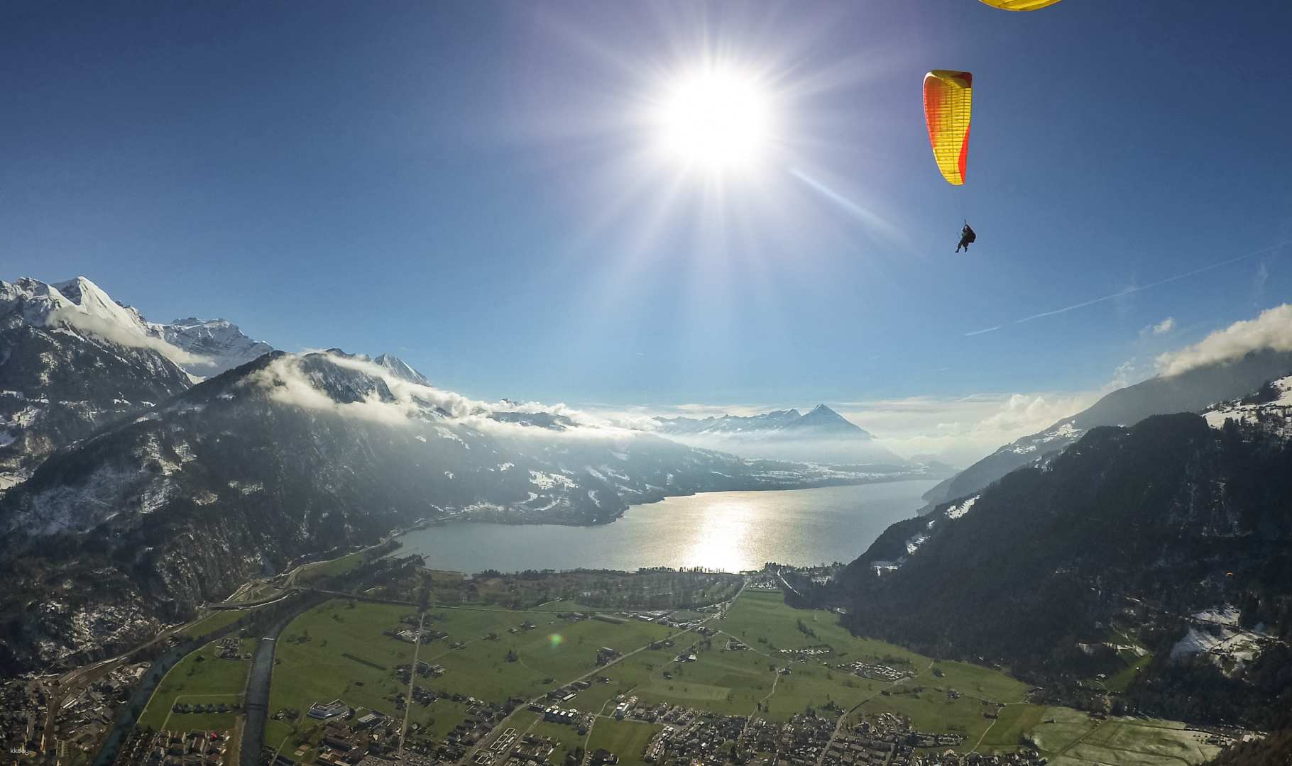 瑞士-因特拉肯 Paragliding Interlaken 極限運動滑翔傘體驗