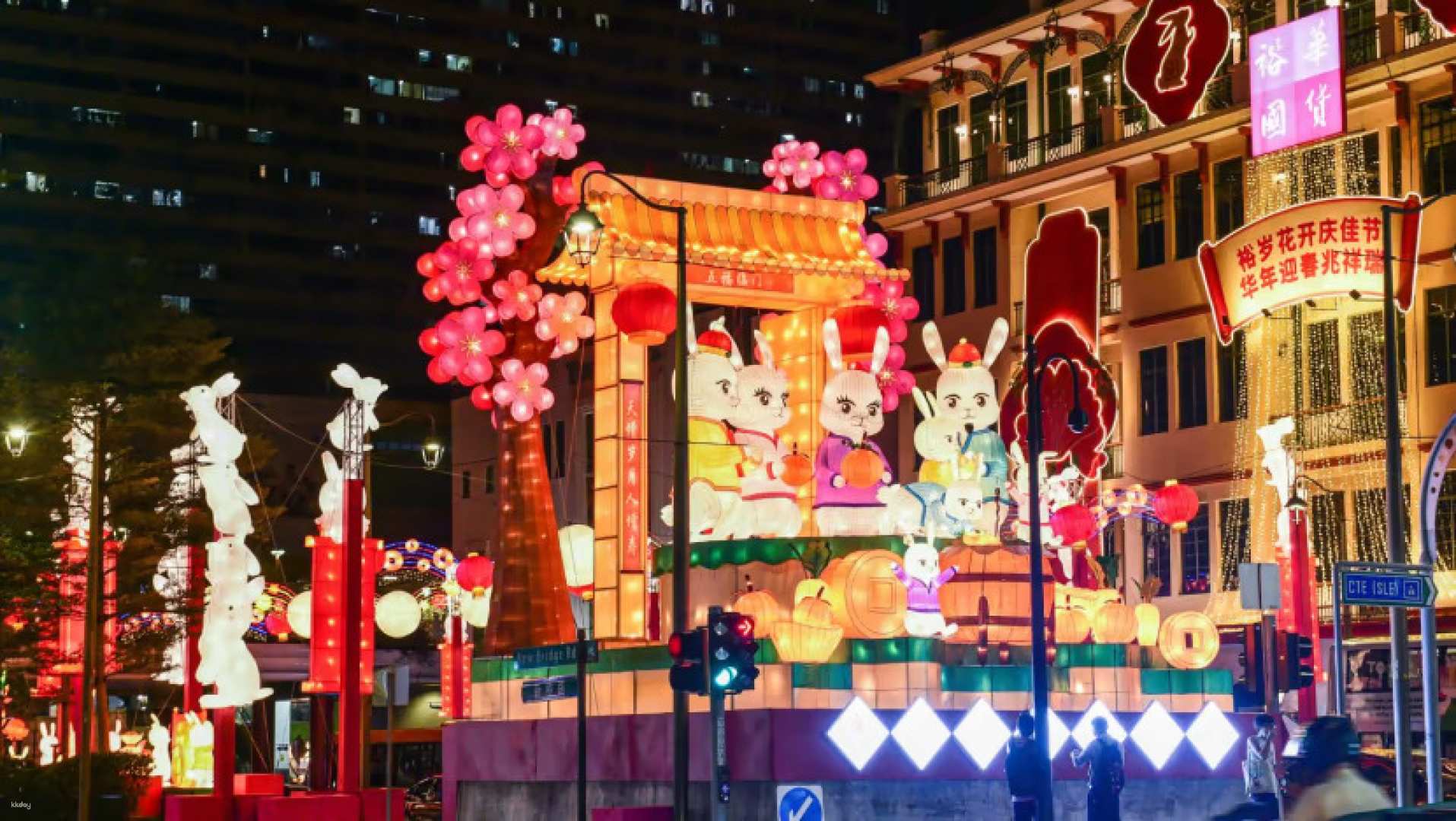 新加坡-敞篷雙層巴士FunVee“兔年”唐人街燈光之旅| 魚尾獅公園&國家美術館&濱海灣花園等