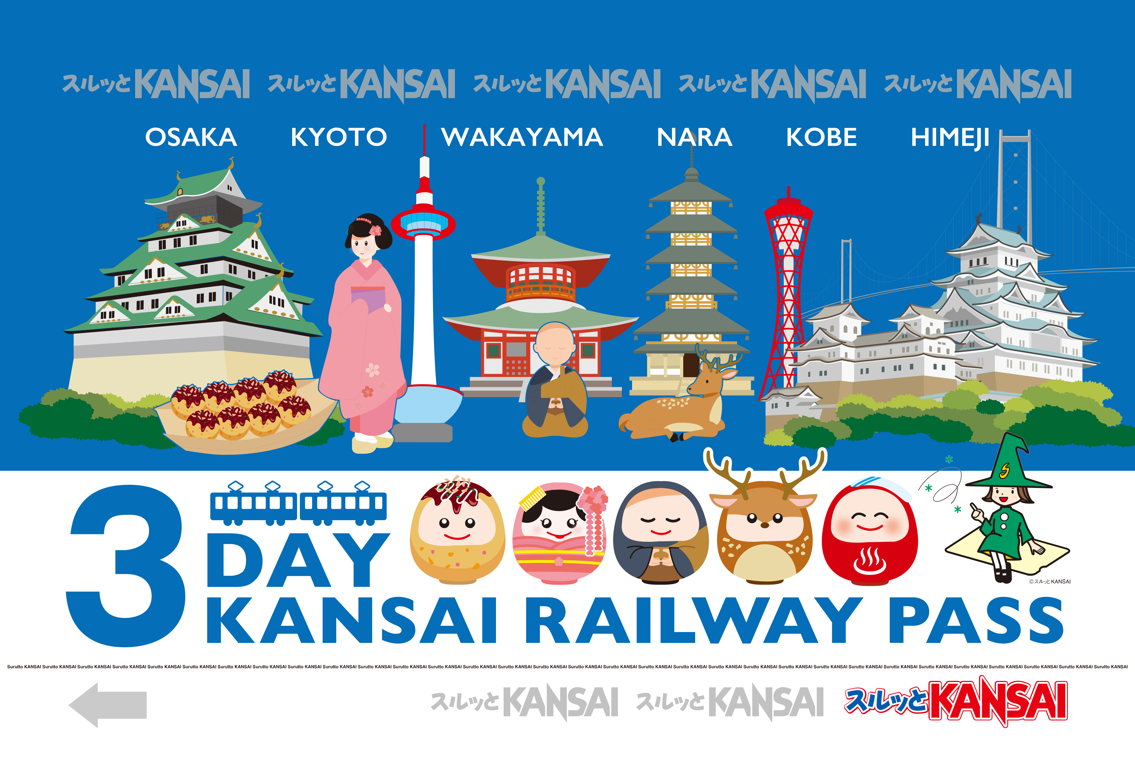 【2024】關西鐵路卡 KANSAI RAILWAY PASS