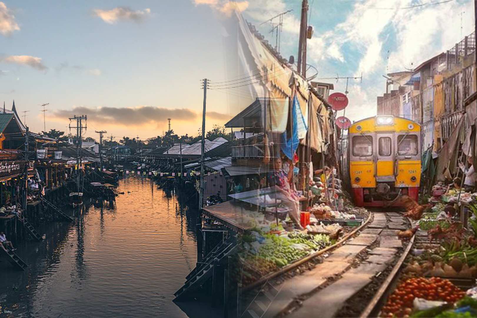 泰國-曼谷專屬包車| 美功鐵道市場&安帕瓦水上市場&安帕瓦螢火蟲遊河