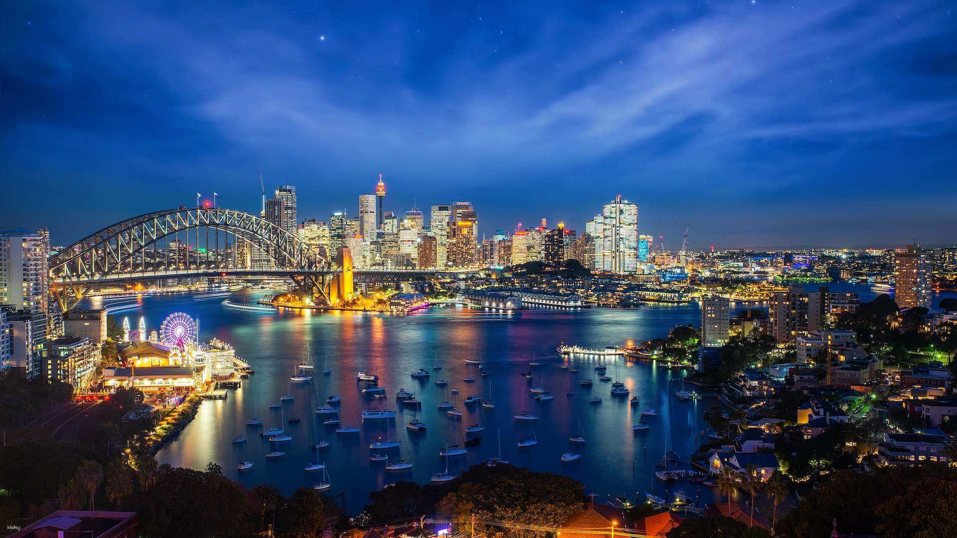 澳洲-雪梨夜遊雪梨塔 360° 觀景台(英文或國語服務)| 悉尼燈光節| 限時優惠中
