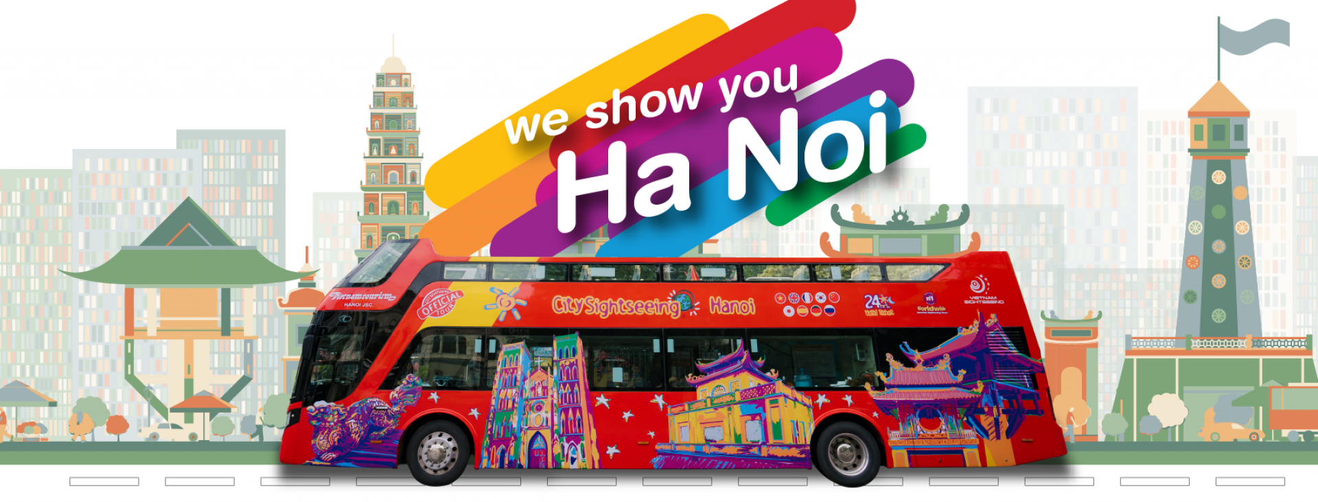越南-河內隨上隨下觀光巴士票